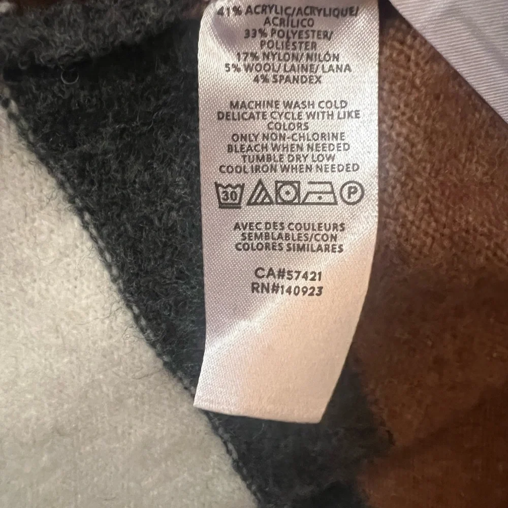 LOFT Striped Brown and Cream Long Cardigan - Picture 3 of 3